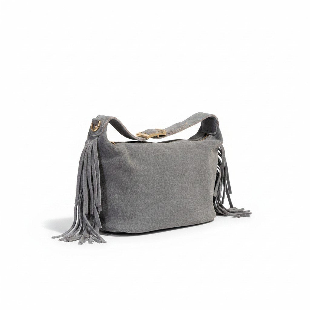Sac en croute cuir bleu ciel