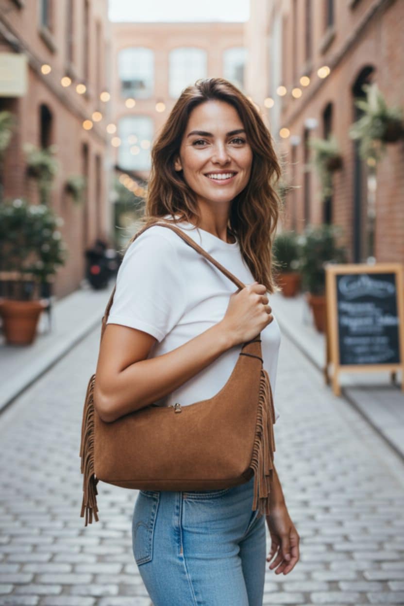 Sac épaule Cognac