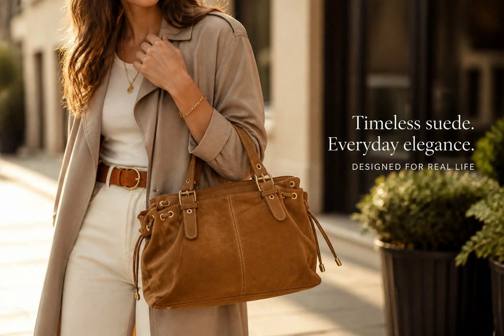 Sac cuir lacet large Cognac