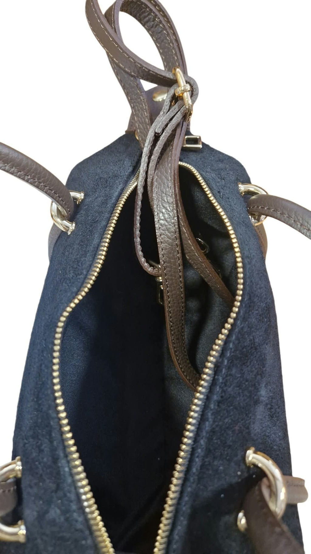 Sac en cuir suède Black