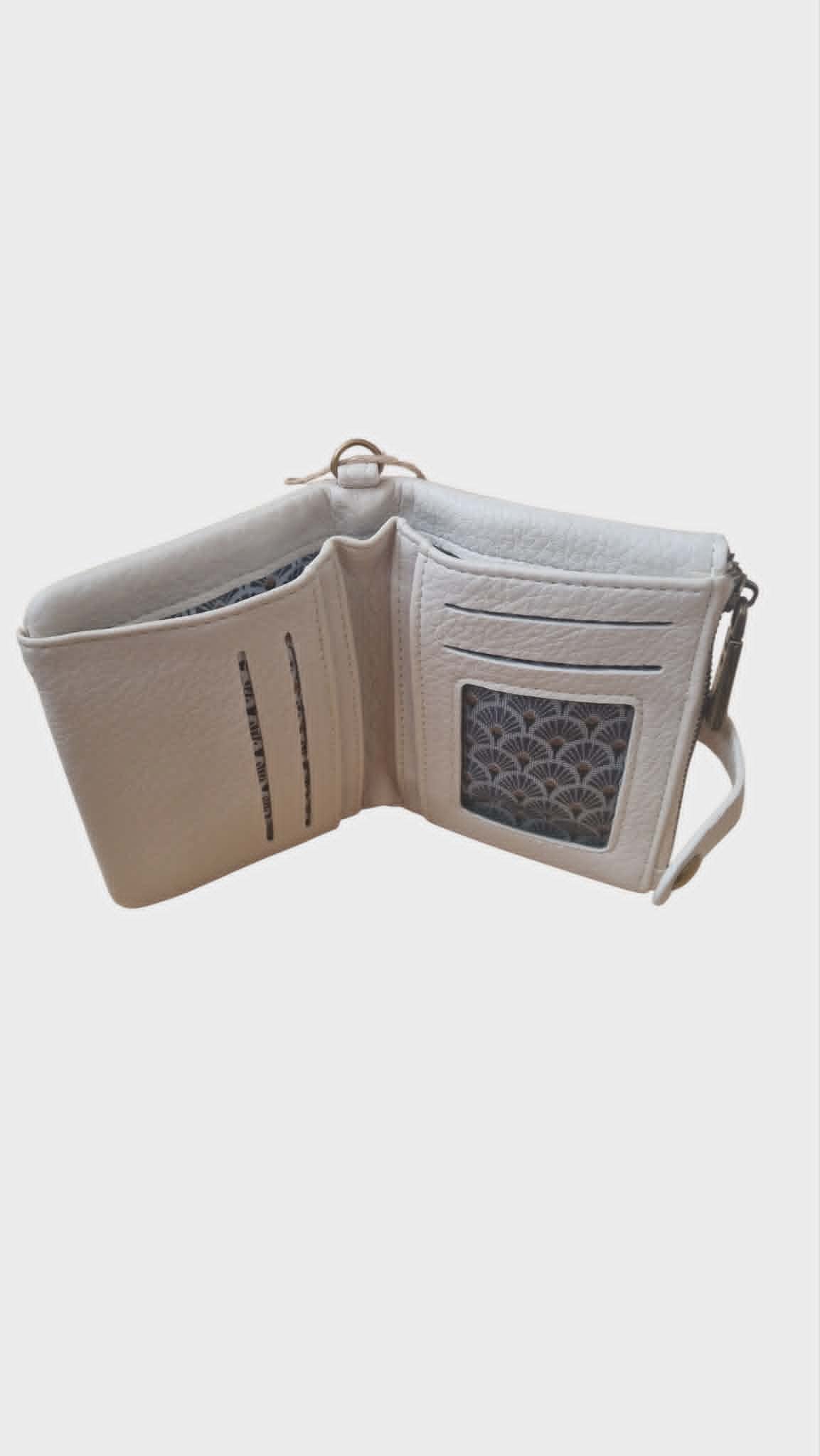 portefeuille mandoline Crème