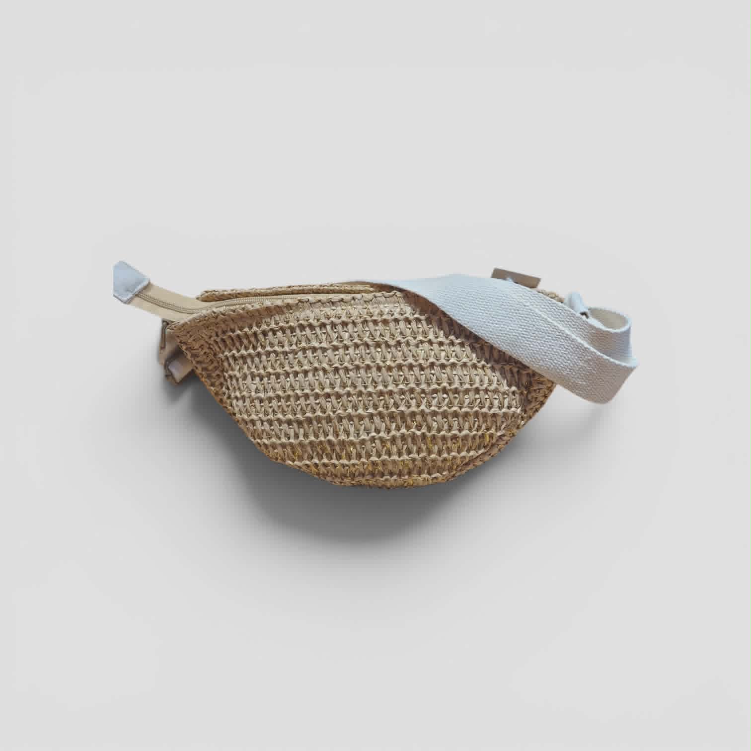 Sac banane/bandoulière Mandoline  Beige/Gold