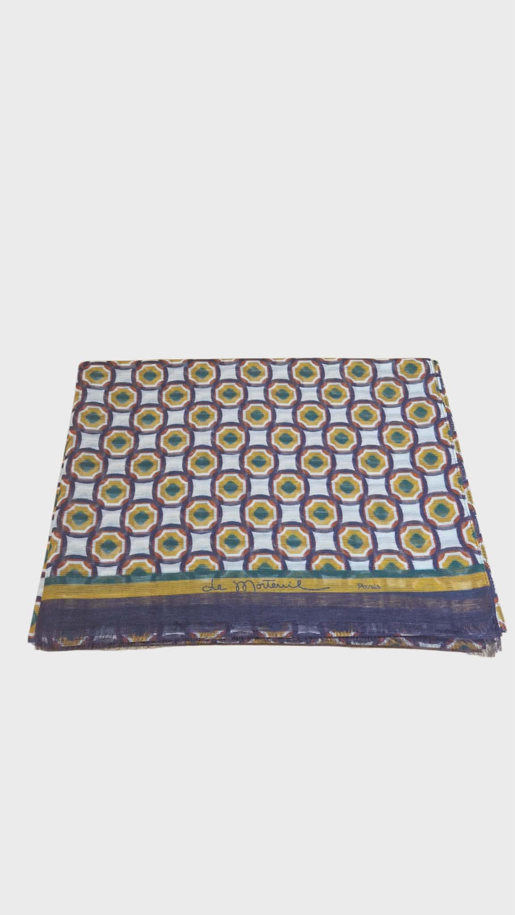 Foulard De Morteuil orange mauve