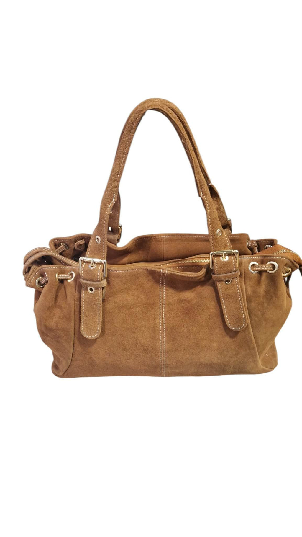 Sac cuir lacet large Cognac