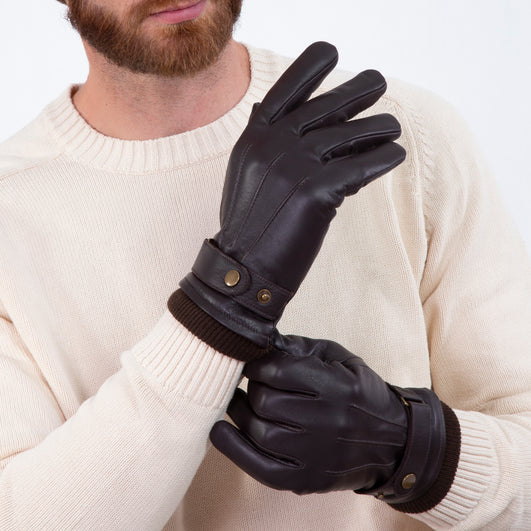 Gants cuir Isotoner