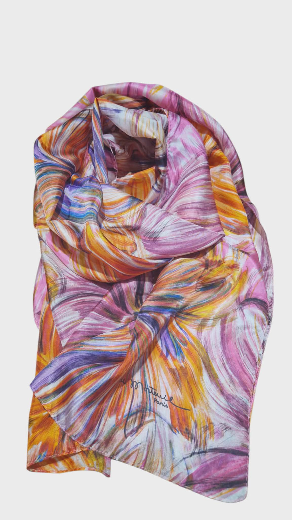 Foulard De Morteuil orange rose