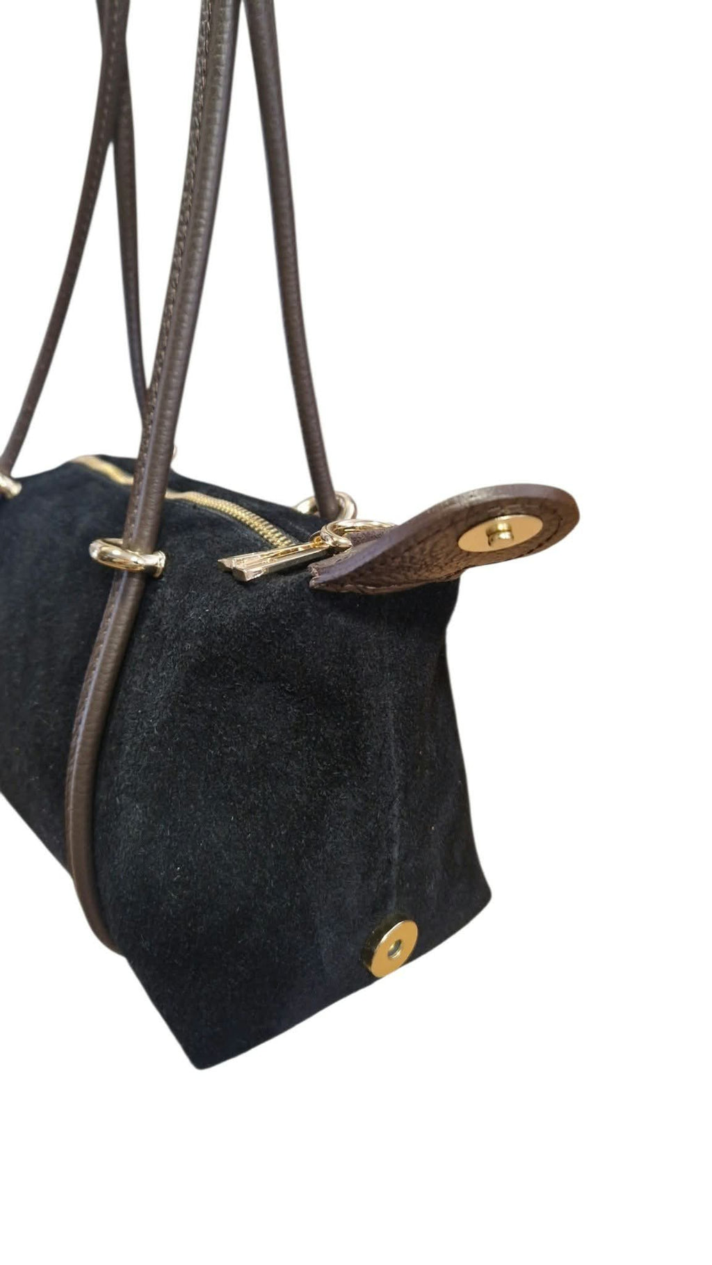 Sac en cuir suède Black
